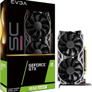 EVGA GeForce GTX 1650 Super SC Ultra Gaming, 4GB GDDR6, Dual Fan, Metal Backplate, 04G-P4-1357-KR
