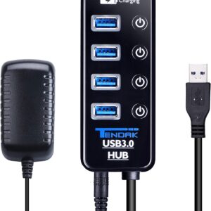 Multipuerto USB con Adaptador de Corriente