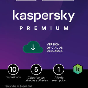 Kaspersky Premium 10 Dispositivos 12 Meses VPN ilimitado