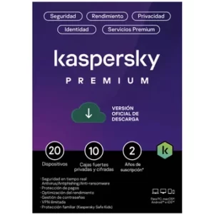 Kaspersky Premium 20 Dispositivos 24 Meses VPN ilimitado